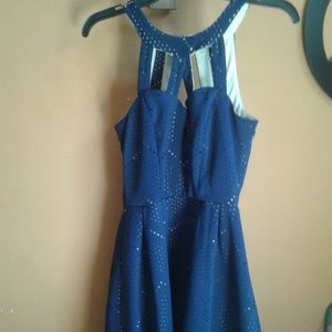Blue crystal doll dress sz 3